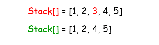 Delete the middle element from a stack